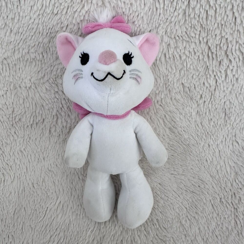 Disney Parks Marie nuiMos Plush White Kitty 7” Stuffed Toy Aristocats